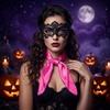image:imageAmerican Trends 235 Womens Satin Scarf Lightweight Silk Feeling Neck Scarf Square Neckerchief for Daily Wear amp CostumesHot Pink