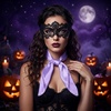 image:imageAmerican Trends 235 Womens Satin Scarf Lightweight Silk Feeling Neck Scarf Square Neckerchief for Daily Wear amp CostumesPurple