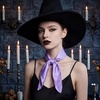 image:imageAmerican Trends 235 Womens Satin Scarf Lightweight Silk Feeling Neck Scarf Square Neckerchief for Daily Wear amp CostumesPurple