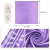 image:imageAmerican Trends 235 Womens Satin Scarf Lightweight Silk Feeling Neck Scarf Square Neckerchief for Daily Wear amp CostumesPurple
