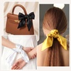 image:imageAmerican Trends 235 Womens Satin Scarf Lightweight Silk Feeling Neck Scarf Square Neckerchief for Daily Wear amp CostumesWhite