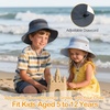 image:imageAmerican Trends Quick Dry Boys Sun Hat  Dual Adjustable UV Protection Breathable Kids Safari Bucket Cap for Beach PoolDark Grey