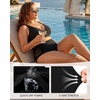 image:imageAmerican Trends Womens Plus Size Bikini Set  Tummy Control High Waisted 2 Piece Swimsuits Bathing SuitsBlack