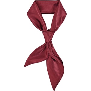 image:imageAmerican Trends 235 Womens Satin Scarf Lightweight Silk Feeling Neck Scarf Square Neckerchief for Daily Wear amp CostumesBurgundy