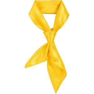 image:imageAmerican Trends 235 Womens Satin Scarf Lightweight Silk Feeling Neck Scarf Square Neckerchief for Daily Wear amp CostumesYellow