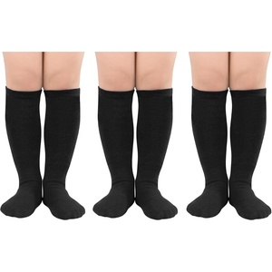 image:imageAmerican Trends Kids Toddler Soccer Socks Youth Baseball Softball Football Socks Knee High Accessories for Girls3 Pack Black