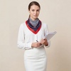 image:imageAmerican Trends Sailor Scarf Flight Attendant Neck ScarfRed White And Blue Bandana For WomenYacht Rock Party AccessoriesBlue and White Stripes