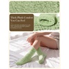 image:imageNonSlip Fuzzy Socks for Women in Gift Box with Card Ready to Gifts  A thoughtful gift for women with ultrasoft fuzzy socks nonslip soles and a gift box with card includedGreen