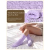 image:imageNonSlip Fuzzy Socks for Women in Gift Box with Card Ready to Gifts  A thoughtful gift for women with ultrasoft fuzzy socks nonslip soles and a gift box with card includedPurple