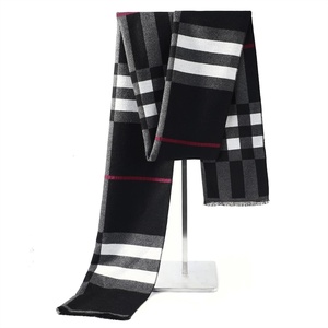 image:imageAmerican Trends Mens Winter Scarf Soft Warm Scarves Winter Gifts for MenBlack  Grey  Beige