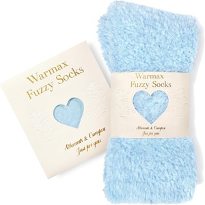 image:imageFuzzy Socks in Envelope Gift Package UltraSoft Plush Cozy Gift for Women  A thoughtful gift for women With ultrasoft fuzzy socks Envelope Gift Package Ready to GiftBlue