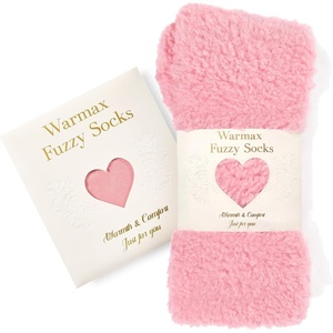 image:imageFuzzy Socks in Envelope Gift Package UltraSoft Plush Cozy Gift for Women  A thoughtful gift for women With ultrasoft fuzzy socks Envelope Gift Package Ready to GiftPink