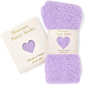image:imageFuzzy Socks in Envelope Gift Package UltraSoft Plush Cozy Gift for Women  A thoughtful gift for women With ultrasoft fuzzy socks Envelope Gift Package Ready to GiftPurple