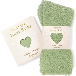 image:imageFuzzy Socks in Envelope Gift Package UltraSoft Plush Cozy Gift for Women  A thoughtful gift for women With ultrasoft fuzzy socks Envelope Gift Package Ready to GiftGreen