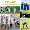 image:imageAmerican Trends Girls Kids Soccer Socks Softball Baseball Football Youth Boys Long Tube Knee High Athletic Socks2 Pack Blue Black White