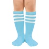 image:imageAmerican Trends Girls Kids Soccer Socks Softball Baseball Football Youth Boys Long Tube Knee High Athletic Socks2 Pack Light Purple Blue