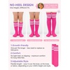 image:imageAmerican Trends Girls Kids Soccer Socks Softball Baseball Football Youth Boys Long Tube Knee High Athletic Socks2 Pack Neno Green Pink