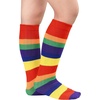 image:imageAmerican Trends Girls Kids Soccer Socks Softball Baseball Football Youth Boys Long Tube Knee High Athletic Socks2 Pack Rainbow