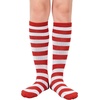 image:imageAmerican Trends Girls Kids Soccer Socks Softball Baseball Football Youth Boys Long Tube Knee High Athletic Socks2 Pack Red Blue White