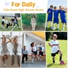 image:imageAmerican Trends Girls Kids Soccer Socks Softball Baseball Football Youth Boys Long Tube Knee High Athletic Socks2 Pack Striped Black Orange Purple