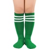 image:imageAmerican Trends Girls Kids Soccer Socks Softball Baseball Football Youth Boys Long Tube Knee High Athletic Socks3 Pack Blue Green Red
