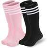 2 Pack Pink Black White