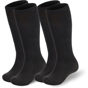 image:imageAmerican Trends Girls Kids Soccer Socks Softball Baseball Football Youth Boys Long Tube Knee High Athletic Socks2 Pack Pure Black