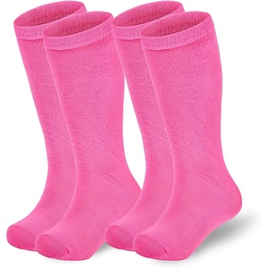 image:imageAmerican Trends Girls Kids Soccer Socks Softball Baseball Football Youth Boys Long Tube Knee High Athletic Socks2 Pack Pure Rose Pink