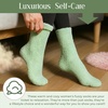 image:imageCoral Fleece Fuzzy Socks UltraSoft Warm Sleep Socks Unisex Cozy Gift  Cloudsoft coral fleece wraps feet in gentle warmth for sleeping lounging spa days and comforting selfcare giftsGreen