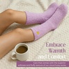 image:imageCoral Fleece Fuzzy Socks UltraSoft Warm Sleep Socks Unisex Cozy Gift  Cloudsoft coral fleece wraps feet in gentle warmth for sleeping lounging spa days and comforting selfcare giftsPurple