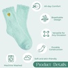 image:imageCoral Fleece Fuzzy Socks UltraSoft Warm Sleep Socks Unisex Cozy Gift  Cloudsoft coral fleece wraps feet in gentle warmth for sleeping lounging spa days and comforting selfcare giftsTurquoise