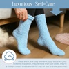 image:imageCoral Fleece Fuzzy Socks UltraSoft Warm Sleep Socks Unisex Cozy Gift  Cloudsoft coral fleece wraps feet in gentle warmth for sleeping lounging spa days and comforting selfcare giftsBlue
