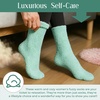 image:imageCoral Fleece Fuzzy Socks UltraSoft Warm Sleep Socks Unisex Cozy Gift  Cloudsoft coral fleece wraps feet in gentle warmth for sleeping lounging spa days and comforting selfcare giftsTurquoise