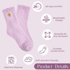 image:imageCoral Fleece Fuzzy Socks UltraSoft Warm Sleep Socks Unisex Cozy Gift  Cloudsoft coral fleece wraps feet in gentle warmth for sleeping lounging spa days and comforting selfcare giftsPurple