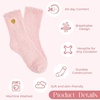 image:imageCoral Fleece Fuzzy Socks UltraSoft Warm Sleep Socks Unisex Cozy Gift  Cloudsoft coral fleece wraps feet in gentle warmth for sleeping lounging spa days and comforting selfcare giftsPink