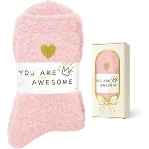 image:imageCoral Fleece Fuzzy Socks UltraSoft Warm Sleep Socks Unisex Cozy Gift  Cloudsoft coral fleece wraps feet in gentle warmth for sleeping lounging spa days and comforting selfcare giftsPink